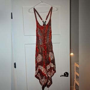 Colors of India Boho Handkerchief Bottom Dress